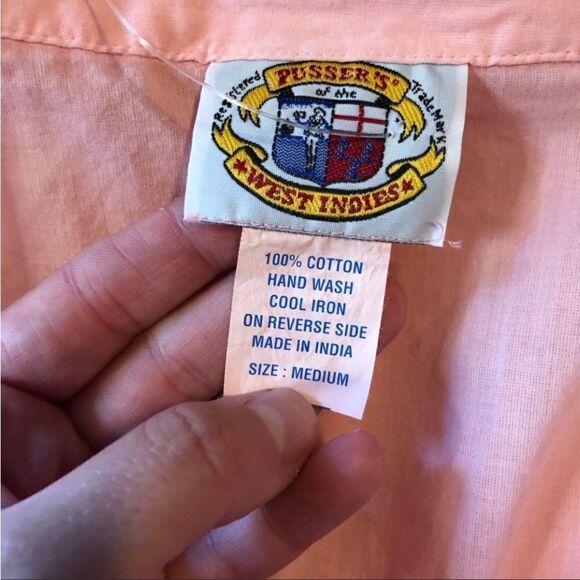 NWT! Pusser’s West Indies light pink  button down shirt - Picture 4 of 11